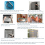 Chinimon Joint De Porte Congelateur, étanchéIté Magnétique Pièces De Congélateur Toutes Tailles, Réfrigérateur Congélateur Joint