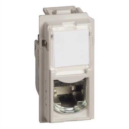 Bticino BTKM4279C6S | Prise RJ45 Living Now STP CAT6 sablePrise RJ45 Living Now STP CAT6 sable