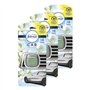 3 x Febreze Clip désodorisant pour voiture Fleur de jasmin chauque 2ml Parfum Élimine les odeurs Jusqu'à 30 jours Longue durée