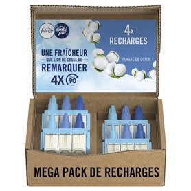 Febreze 3Volution Recharges Pureté de Coton pour Diffuseur Électrique
