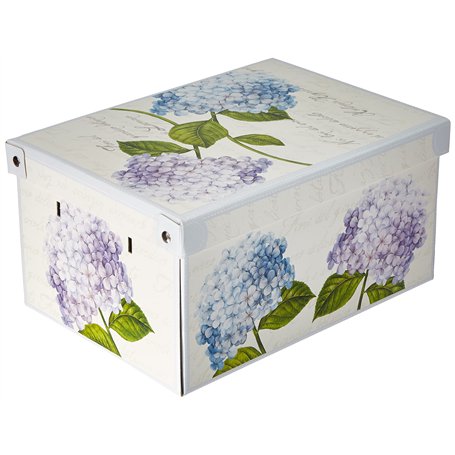 Lavatelli Collection Ortensie Hortensias Boite de Rangement avec Couvercle