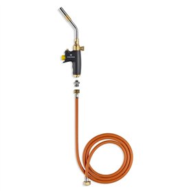 KEMPER - Chalumeau gaz professionnel + Tuyau 2m Connexion directe bouteille gaz Propane Flamme Réglable Piezo