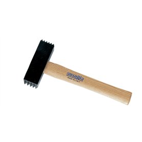 AUSONIA - 45180 MARTEAU POUR BOUCHARDAGE BOUCHARDE 1000 GRAMMES AVEC TÊTE FORGÉE EN ACIER C45 TREMPÉE PAR INDUCTION ET PEINTE AV