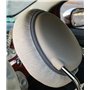 CORA Housses de siège Avant personnalisées Fiat 500 07> Gris/crème