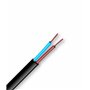 Electraline 10924 Couronne de Cable H03VVH-2F 2X0,75 20M Noir