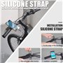 WASAGA Feu arrière pour vélo avec télécommande pour Alarme, Sonnerie de Sonnette et éclairage arrière COB, feu arrière étanche A