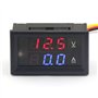 ARCELI 100174 Multimètre Numérique Double Affichage à LED Voltmètre DC 4.5V à 30V Ampèremètre 0 à 50A Tension Courant Compteur V