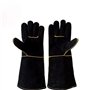 Qcwn ST100 Paire de gants de soudage doublés résistants à la chaleur