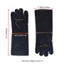 Qcwn ST100 Paire de gants de soudage doublés résistants à la chaleur