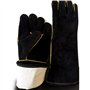 Qcwn ST100 Paire de gants de soudage doublés résistants à la chaleur