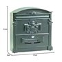 Blinky 27290-40 Residencia Boite aux lettres Anthracite 26 x 9 x 41 cm