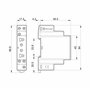 Finder 809102400000PAS Relais temporisé modulaire clignotant asymétrique 1RT 16 A de 12 à 240 Vac/dc 0,1 s à 24 h