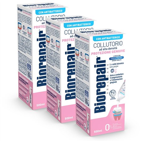 Biorepair Bain de Bouche Protection Gencives - 3 Paquets