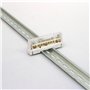 Arnocanali T1615A 2 bornes de terre pour connexions équipotentielles avec couvercle, avec barre en laiton de 15 trous, Multicolo