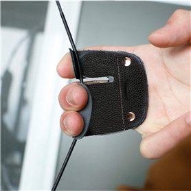 1 PC vache cuir tir à l'arc doigt protection garde pad gant onglet tir protecteur