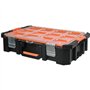 Mallette organiseur - TOOD - 12 godets amovibles - Couvercle transparent - 53x37x13 cm