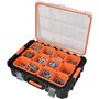 Mallette organiseur - TOOD - 12 godets amovibles - Couvercle transparent - 53x37x13 cm