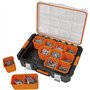 Mallette organiseur - TOOD - 12 godets amovibles - Couvercle transparent - 53x37x13 cm