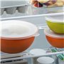 omada Design Saladier 1,5 lt. 20x9 cm blanc intérieur coloré extérieur, en plastique et antibactérien, convient au micro-ondes e