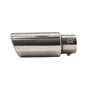 Simoni Racing Embout d'Échappement Rectangle/Oblique Inox - 140x80xL240mm - Montage ->57mm