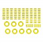 Simoni Racing SRS10 Autocollants Jaune Fluo pour Volant de Simulateur de Conduite