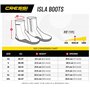 Cressi Sub S.p.A. Isla Boots 7 mm Chaussons de Plongée néoprène 7mm Mixte Adulte, Noir avec Bleu Logo, XL (44/45)
