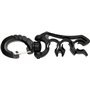 CRESSI Hose Holder Black Clip Support for 3 Diving Whips Unisex-Adult
