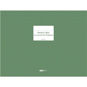 EDIPRO - E2175 - Registre de comptabilité honoraires et dépenses 19 pages numérotées pour 24