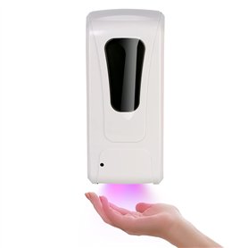 Gelly Plus Distributeur Automatique de Gel désinfectant pour Les Mains avec lumière UV désinfectante