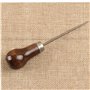 1pc Professionnelle Poignée En Bois En Cuir Poinçon Outils Pour Accessoires Brochage