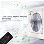 LIMEID Ventilateur pour Camping-Car 40 x 40 Cm - Lucarne Caravane 12v avec Toit Ouvrant - Admission Et Échappement à 3 Vitesses 