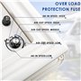 LIMEID Ventilateur pour Camping-Car 40 x 40 Cm - Lucarne Caravane 12v avec Toit Ouvrant - Admission Et Échappement à 3 Vitesses 