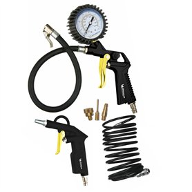 MICHELIN Kit Air Comprimé 3 Pièces (Inclus Pistolet de Gonflage avec Manomètre