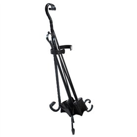 rinascimento- Kit accessoires cheminée en fer forgé avec Base