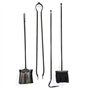 rinascimento- Kit accessoires cheminée en fer forgé avec Base