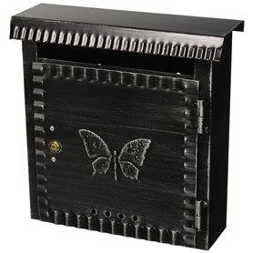 Vigor Blinky 27340–10 Boite aux lettres style ancien en fer forgé Petite taille 22 x 8 x 25 cm