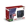 Atlantis A03-S2001 Alimentation sans Interruption (onduleur) à Onde Pseudo-sinusoïdale 2200VA 1320W,écran LCD,Port USB, 5 Prises