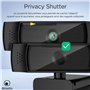 Atlantis Webcam 2K, 5 Mpixel 2560x1944/30fps et Full HD, autofocus, Double Microphone omnidirectionnel, Balance des Blancs, Angl