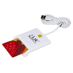 Link Accessori LKCARD02 Intérieur USB 2.0 Blanc lecteur de cartes à puce - Lecteurs de cartes à puce (Intérieur