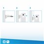Support mural pour radiateurs en aluminium avec une capacité de charge jusqu'à 100 kg. Couvercles inclus - 2 pièces.
