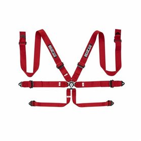 Harnais à 6 points Sparco S04818RALRS Rouge