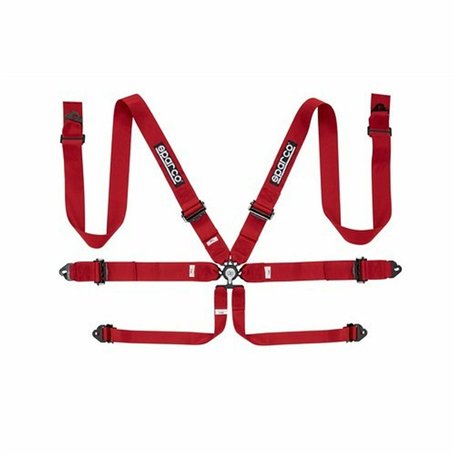 Harnais à 6 points Sparco S04818RALRS Rouge