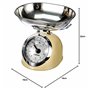 G3 Ferrari G20003 Échelle de poids Mécanique de Cuisine "Aska", 25 g / 5 kg, Métal, Crème