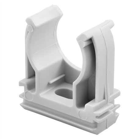 Gewiss SUPPORT À CLIPS en POLYMÈRE ANTICHOC - 16 mm - GRIS RAL 7035 (25 PIECES)