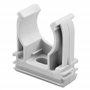 Gewiss SUPPORT À CLIPS en POLYMÈRE ANTICHOC - 16 mm - GRIS RAL 7035 (25 PIECES)