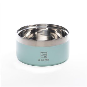 A CA MIA Gamelle pour Chien et Chat « Patera Line » en Acier Inoxydable hypoallergénique avec Chambre à Double Couche pour Alime