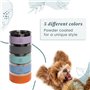 A CA MIA Gamelle pour Chien et Chat « Patera Line » en Acier Inoxydable hypoallergénique avec Chambre à Double Couche pour Alime