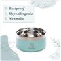 A CA MIA Gamelle pour Chien et Chat « Patera Line » en Acier Inoxydable hypoallergénique avec Chambre à Double Couche pour Alime