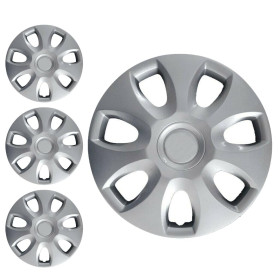 Lot de 4 enjoliveurs de roue 15 pour Opel Corsa D