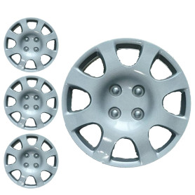 SÉRIE 4 Goujons - 4 enjoliveurs de roue 15 pour Peugeot PARTNER 08->